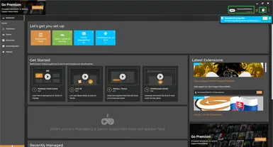 Repare como ficou seu Gerenciador agora, seu Apelido no Site e uma nova notificação no Sino, clique onde está indicado em Verde o botão More.