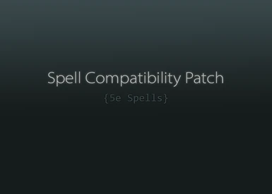5e Spells Compatibility Patch
