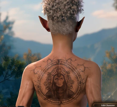 Warrior Woman Back tattoos for Unique Tav