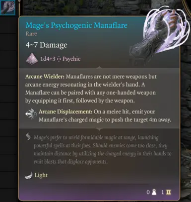 Mage Manaflare Info