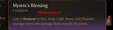 Permanent Mystras Blessing (No VFX)