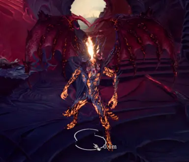 Now she's the Ascended Fiend! Weird, it kind of looks like a Pit Fiend but on fire.