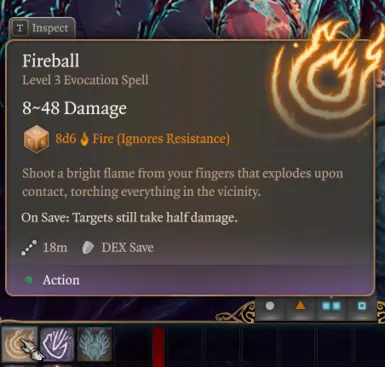 Fireball, now effective against fiends too!