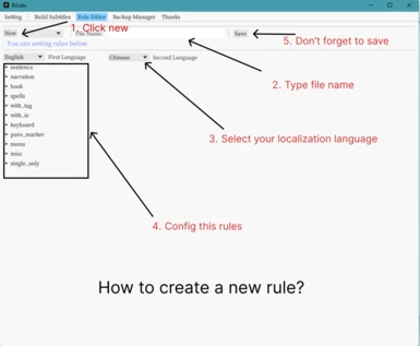 How to create a new rule