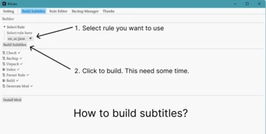 How to build subtitles