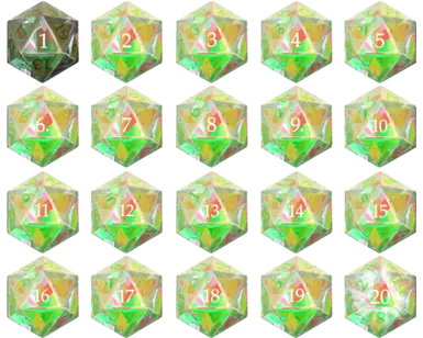 Mango Prism Dice