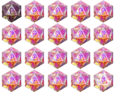 Sunset Prism Dice