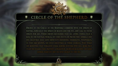 Circle of the Shepherd Druid Subclass