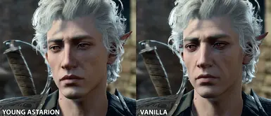 Made comparison with vanilla hair :)