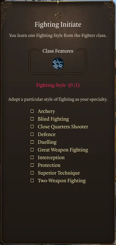 Additional Fighting Styles at Baldur's Gate 3 Nexus - Mods and