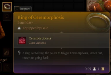 The Ring of Ceremorphosis