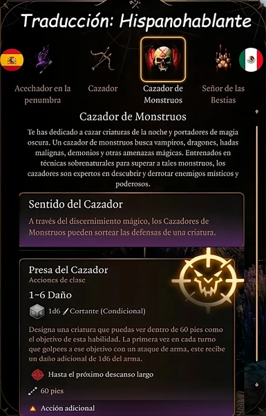 5e Monster Slayer - Ranger Subclasss Spanish
