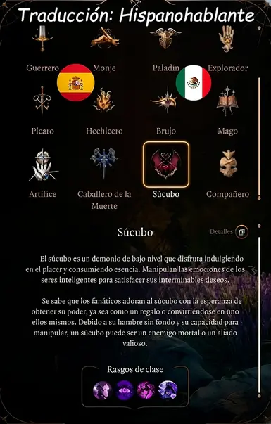 Succubus-new class Spanish
