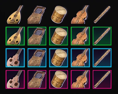 A variety of instrument qualities