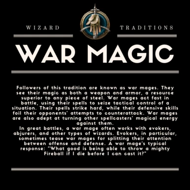 Wizard Traditions - War Magic
