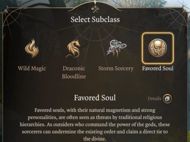 Favored Soul - Sorcerer Subclass