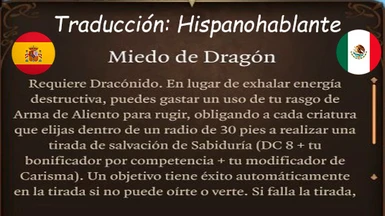 Feat - Dragon Fear Spanish