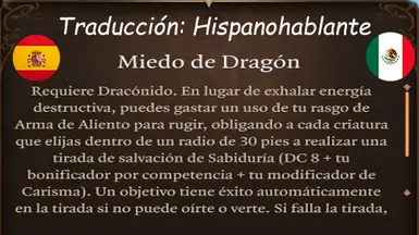 Feat - Dragon Fear Spanish