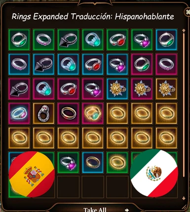 Rings Expanded Spanish
