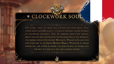 Clockwork Soul Sorcerer Subclass - Version FR