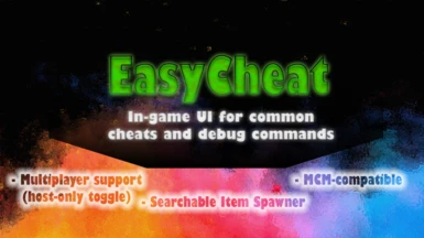 EasyCheat with in-game UI (MCM)(SE)