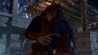 Karlach's hug with Appearance Edit Enhanced. Screenshot by Aimryax!