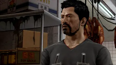 Goatee with thin beard 