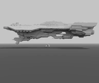 Spirit of Fire from Halo (7 percent Actual Size at 12.1 million voxels)
