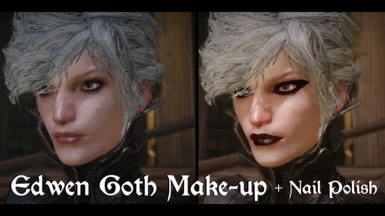 Edwen Goth Make-up and Nail Polish