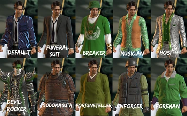 Tanimura's Special and Job Outfits