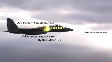 Ace Combat Assault Horizon Vulcan Sound Replacer