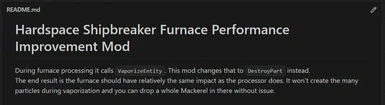 Furnace Performance Improvement Mod