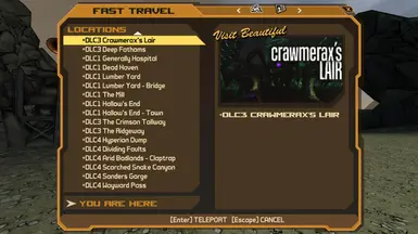 All DLC Locations FastTravelble
