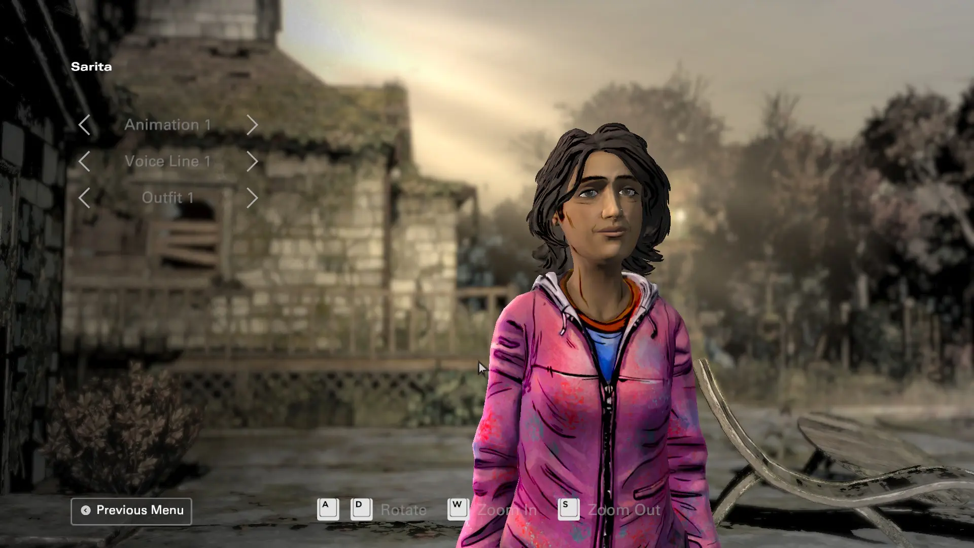 Pink Sweatshirt Sarita at The Walking Dead: The Telltale Definitive ...