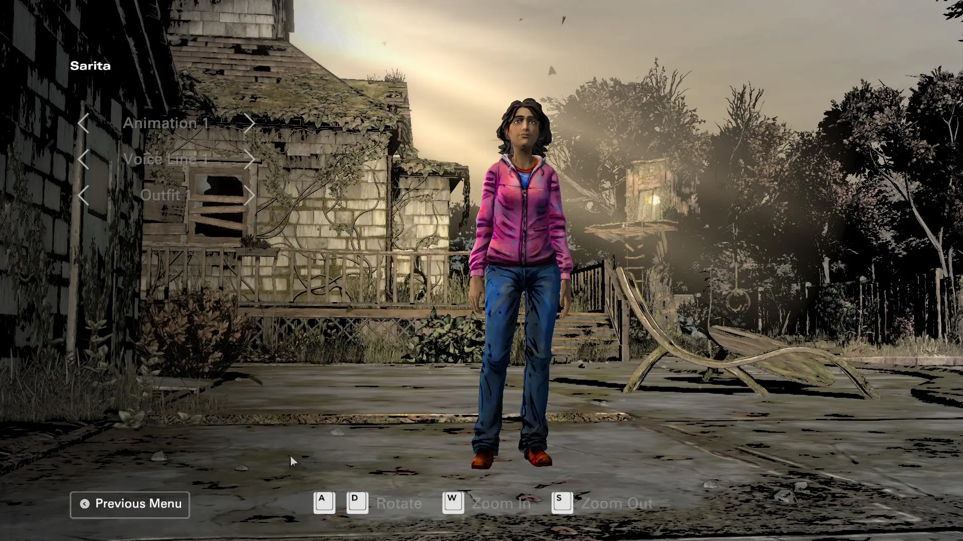 Pink Sweatshirt Sarita at The Walking Dead: The Telltale Definitive ...