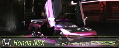 Honda NSX for Need for Speed Underground 2