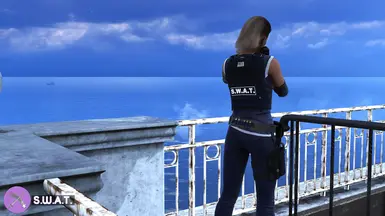 Knight (Andrea Morgan) with customizations at Hitman 3 Nexus