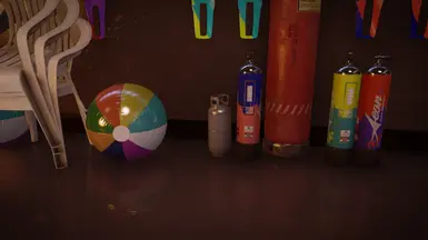 Propane in the garage.