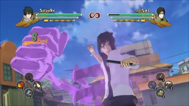 sasuke and naruto road to ninja