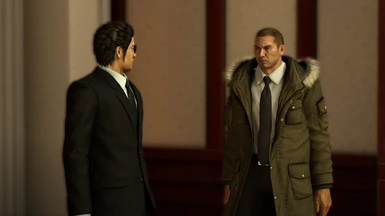 Yakuza 5 characters clothes or suits replaced with black suits