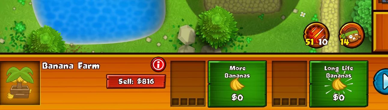 banana farm upgrade is no cost or (0) at Bloons Monkey City Nexus - Mods  and community