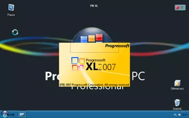 Progresssoft XL 2007 splash screen