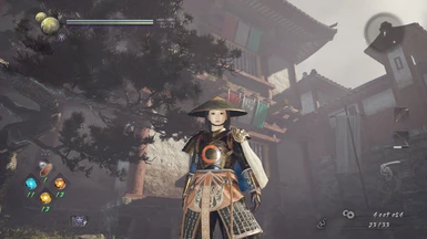 remove bamboo hat face Armor(MALE AND FEMALE)