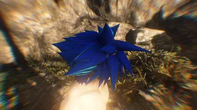 SPECIAL CYAN OUTLINED ON BLUE