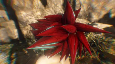 SPECIAL CYAN OUTLINED ON RED