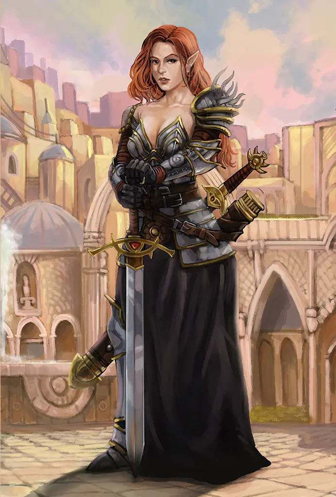 Aribeth de Tylmarande Portrait (By Frost Llamzon) at Pathfinder: Wrath