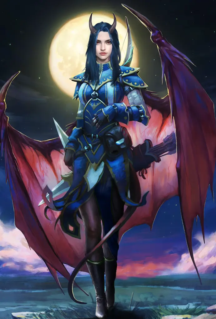 Arueshalae true succubus portrait at Pathfinder: Wrath of The Righteous ...