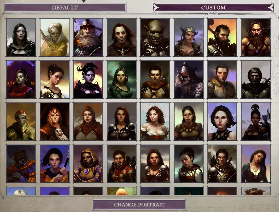 Infinity Engine Mega Portrait Pack at Pathfinder: Wrath of The ...