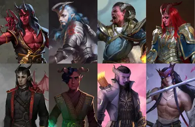 Tiefling Fighter Portrait at Pathfinder: Kingmaker Nexus - Mods and  Community