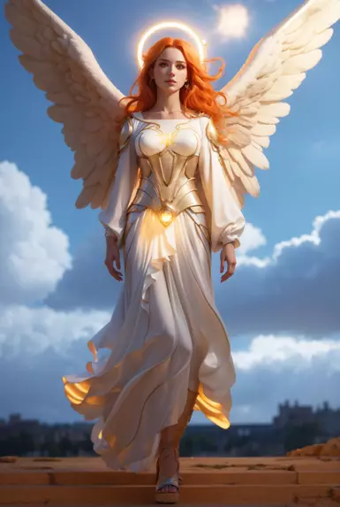 Mythic female angel transformation 2